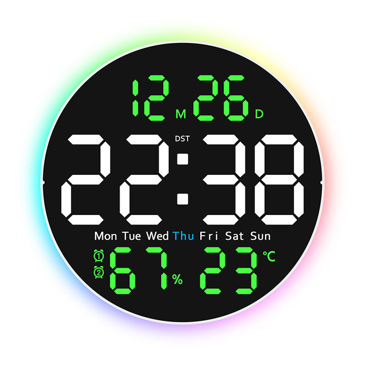 Digital LED alarm clock with hygrometer and temperature display Bowlift