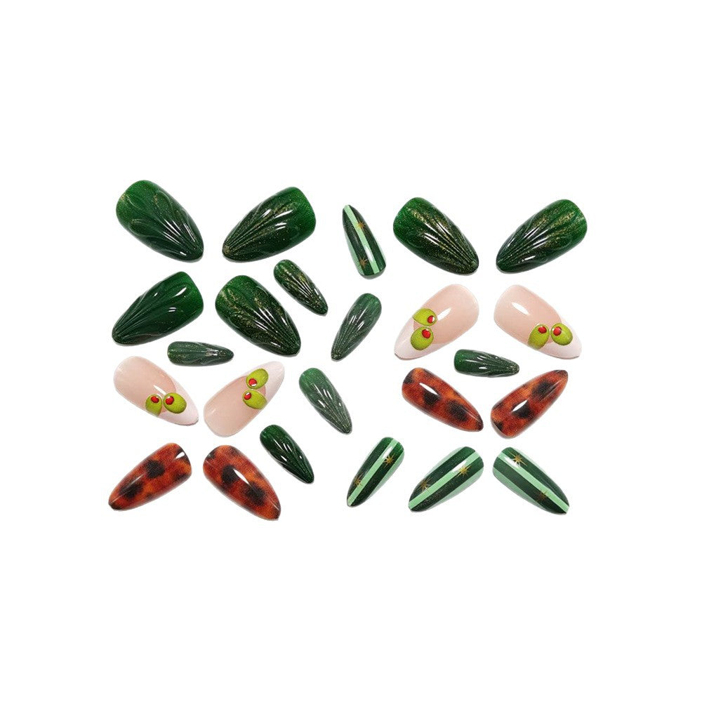 Artificial nails with creative geometric design Bowlift