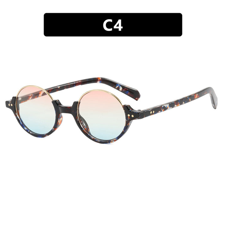 Women's round sunglasses with elegant plastic frame Bowlift