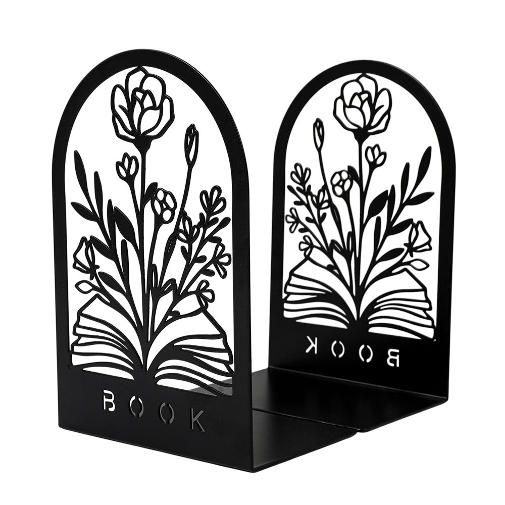 Artistic Floral Bookend Set