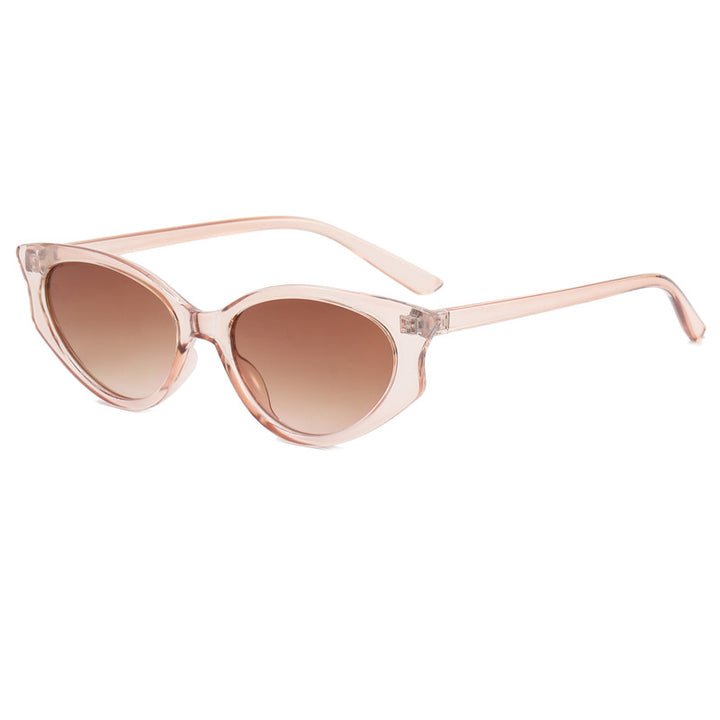 Women's Cat Eye Sunglasses with Transparent Frame Bowlift