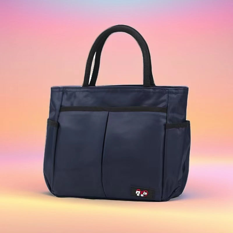 Multi-Pocket Candy Print Tote Bag Bowlift