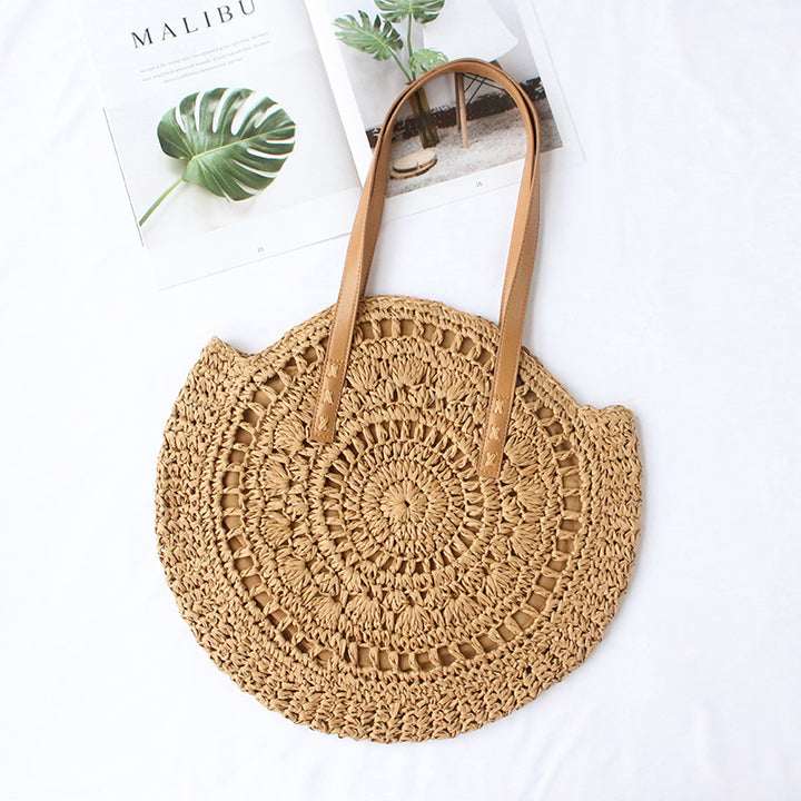 Round-woven beach bag Bowlift