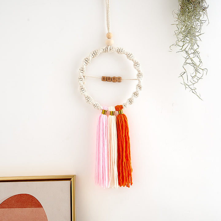 Decorative Macrame Dreamcatcher Wall Hanging Bowlift