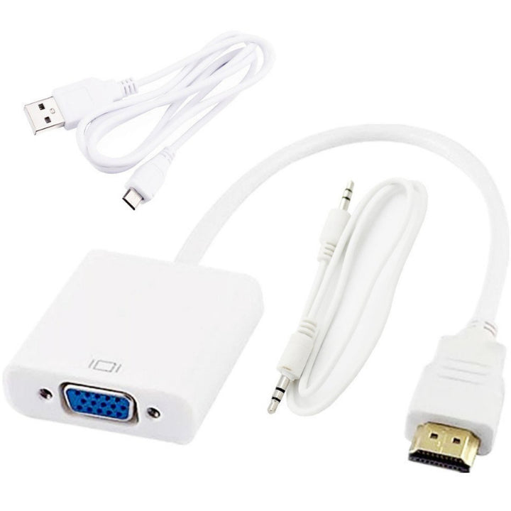 Hdmi-To-Vga Adapter with Audio Output Bowlift
