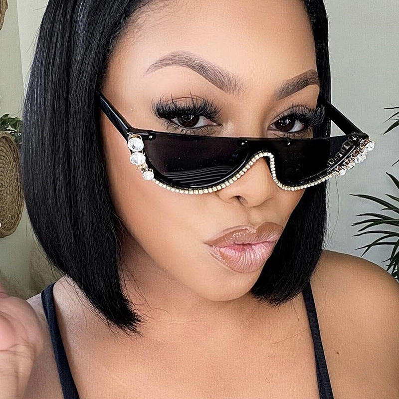 Women's stylish designer sunglasses with sparkling accents Bowlift