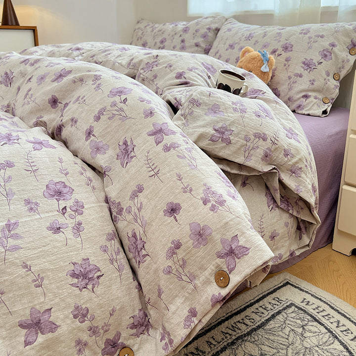Premium Floral Patterned Duvet Cover Set