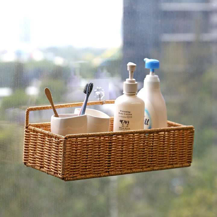 Unisex storage basket with practical carrying handle Bowlift