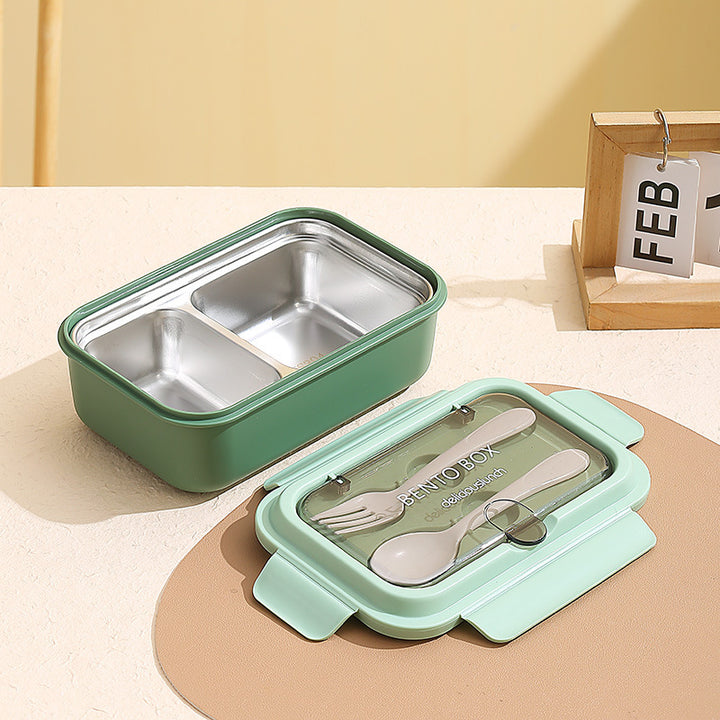 Leakproof Compartmentalized Kids Bento Lunchbox with Removable Round Soup Bowl and Utensil Storage Bowlift