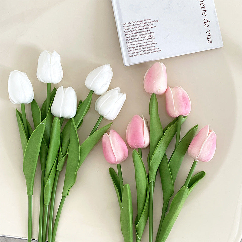 Lifelike Tulip Flower Arrangement