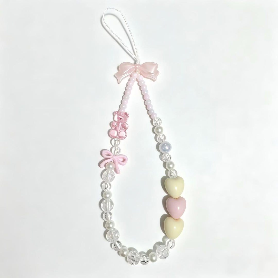 Beaded Charm Phone Strap Bowlift