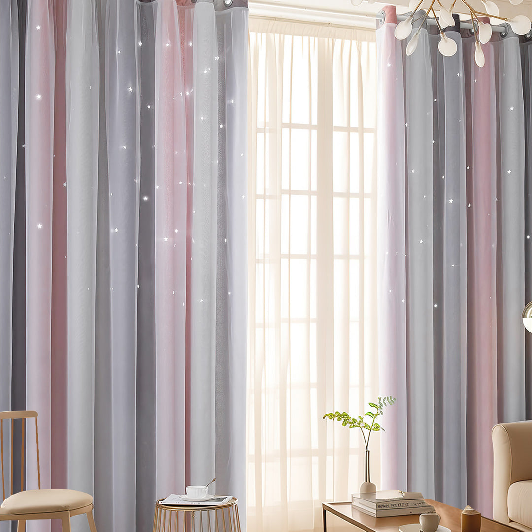 Colorful Decorative Sheer Window Curtain