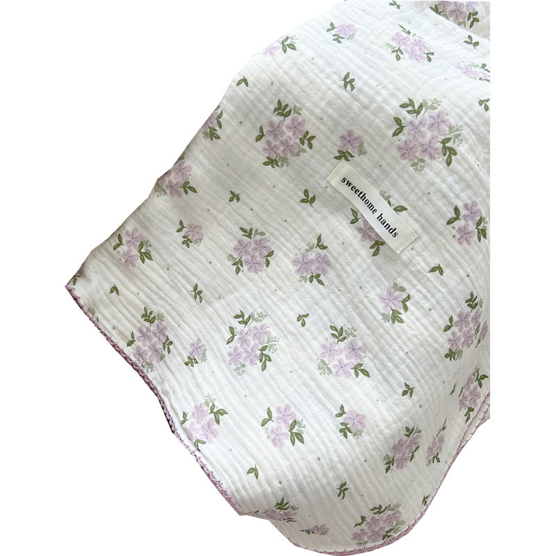 Women's Cozy Blanket with Floral Design Bowlift