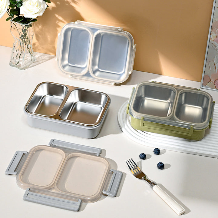 Three-Compartment Stainless Steel Bento Lunchbox Bowlift