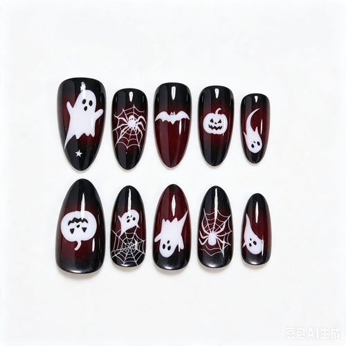 Halloween Themed Press-On Nail Art Bowlift
