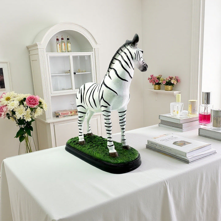 Decorative Zebra Figure Bowlift