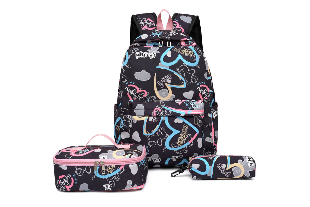 Backpack set with insulated lunch box and pencil case Bowlift