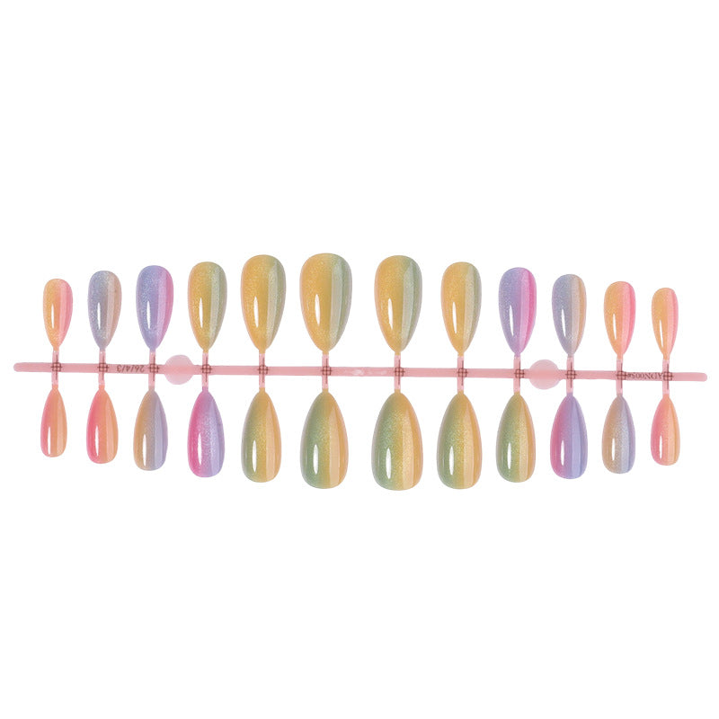 Creative nail set with shimmering ombre effects Bowlift
