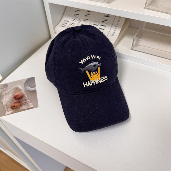 Women's Playful Embroidered Adjustable Baseball Cap Bowlift