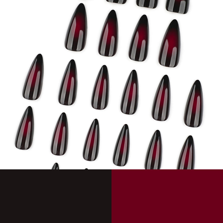 Artful stiletto nails with ombre effect Bowlift