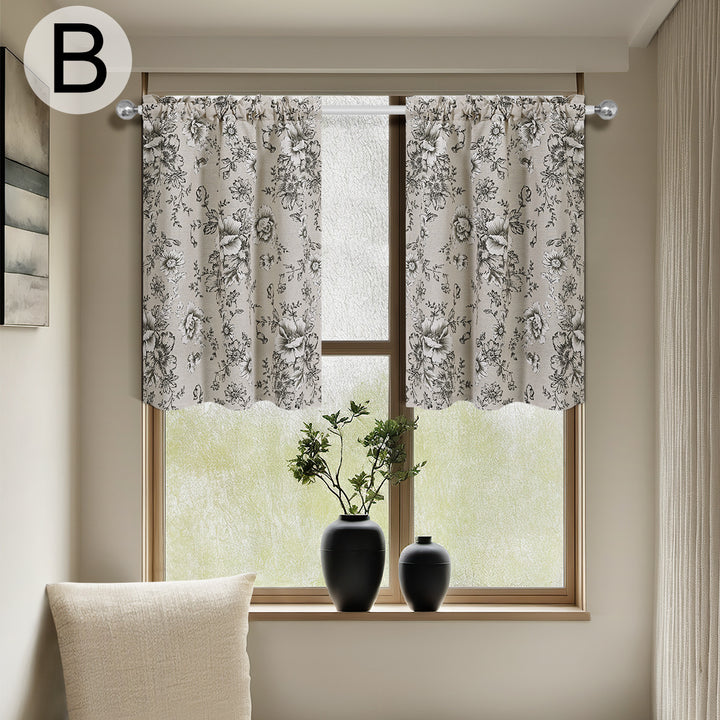 Botanical Print Window Curtain