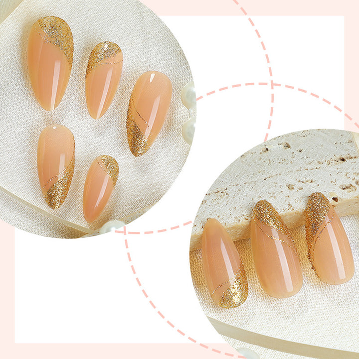 Glittery Press-On Nail Set Bowlift