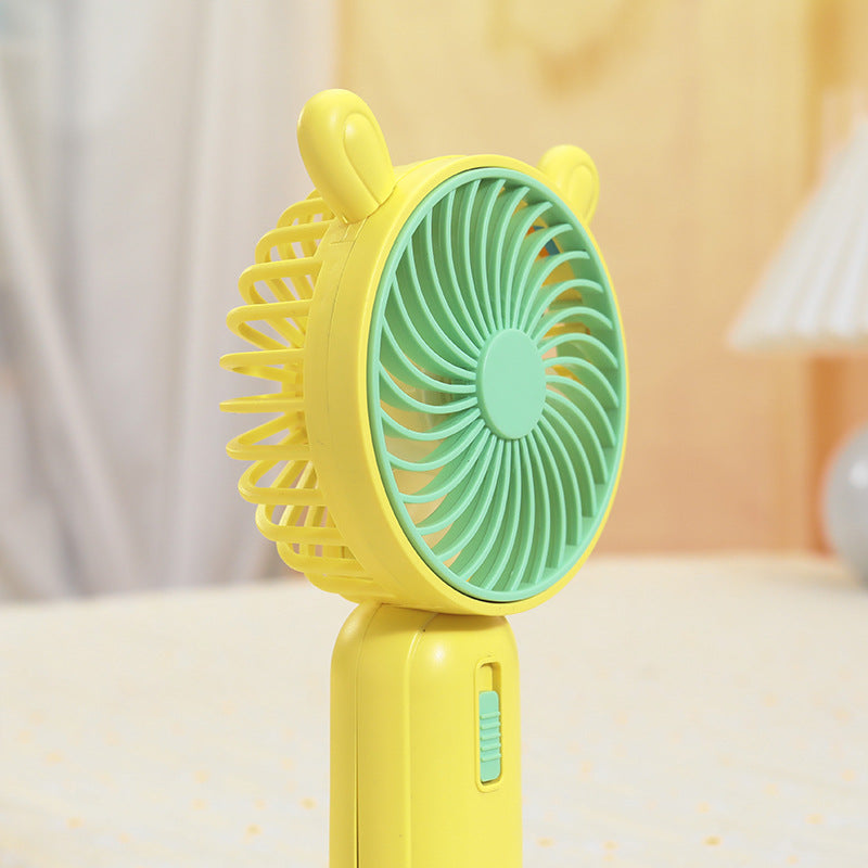 Women Portable Handheld Fan with Animal Design Bowlift