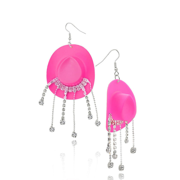 Cowboy Hat Inspired Dangle Earrings Bowlift