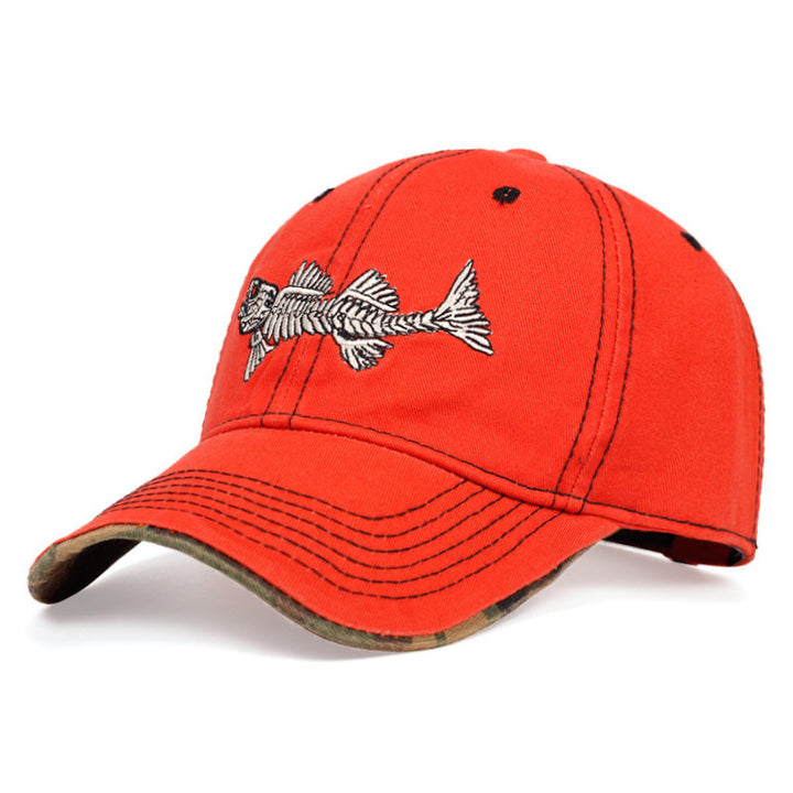 Men's Casual Fishing Embroidered Cap Bowlift
