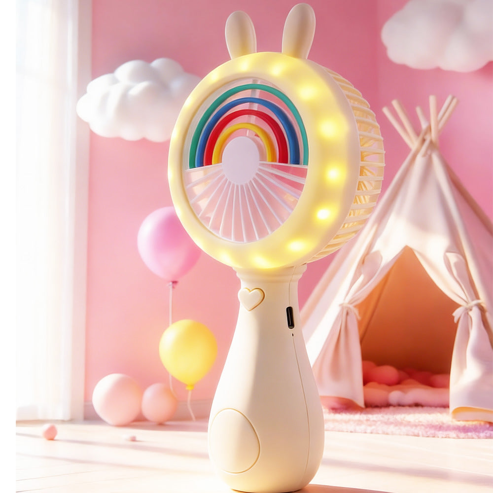 Unisex Portable Mini Fan in Cute Bunny Design Bowlift