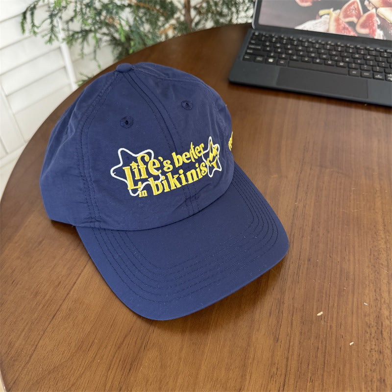 Women's Cotton Baseball Cap with Motivational Quote Bowlift