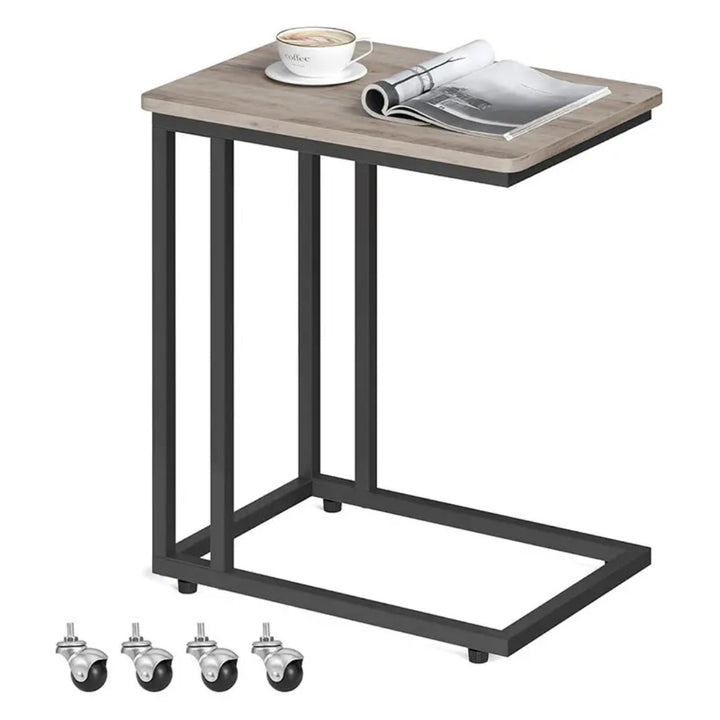 Side table with wheels and modern design Bowlift