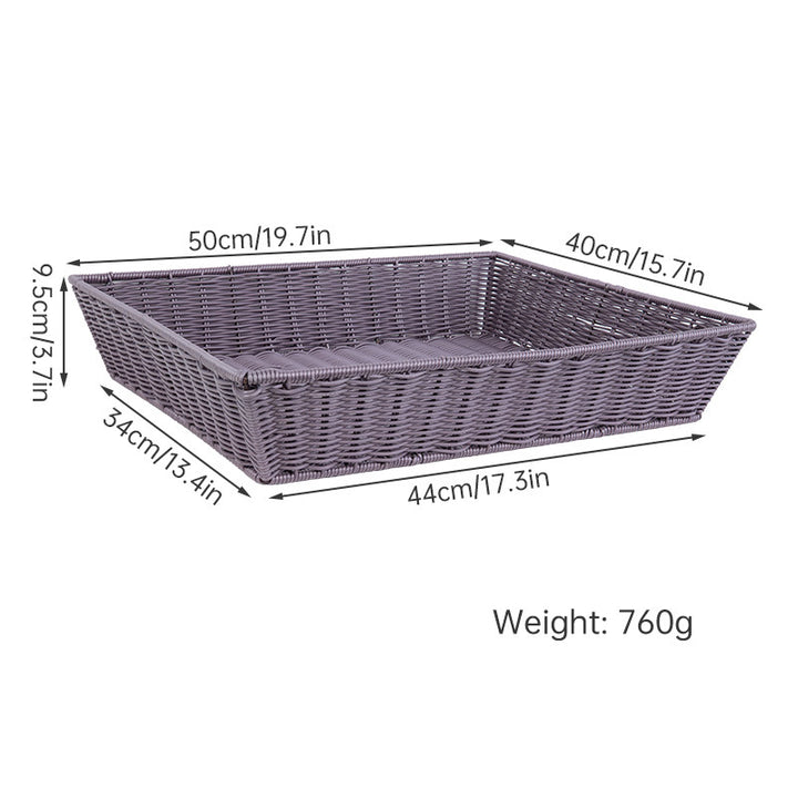 Versatile Storage Wicker Basket Bowlift