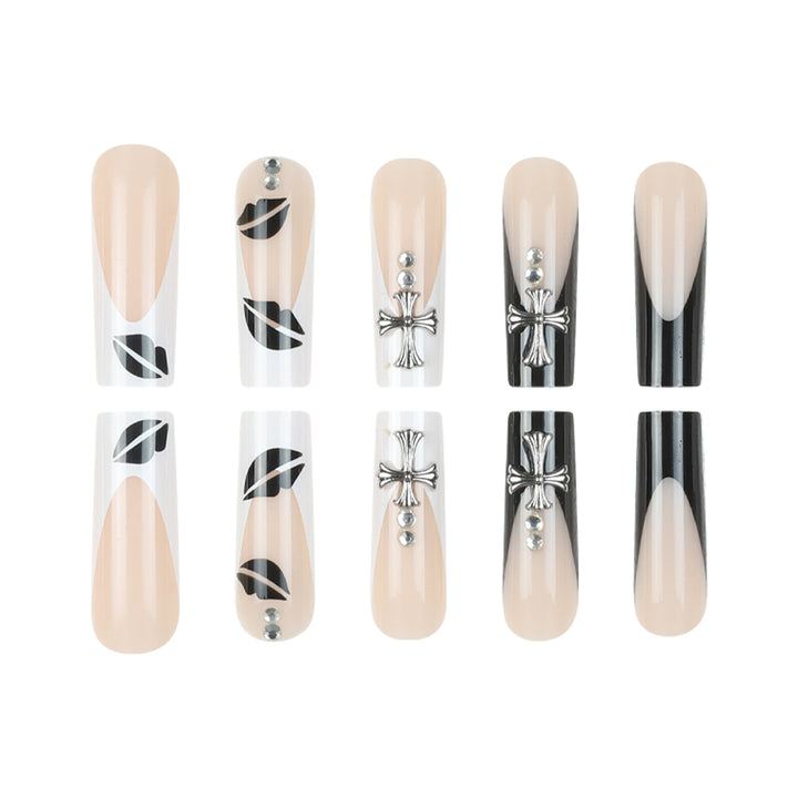 Illustrated Stiletto Press-On Nails Bowlift