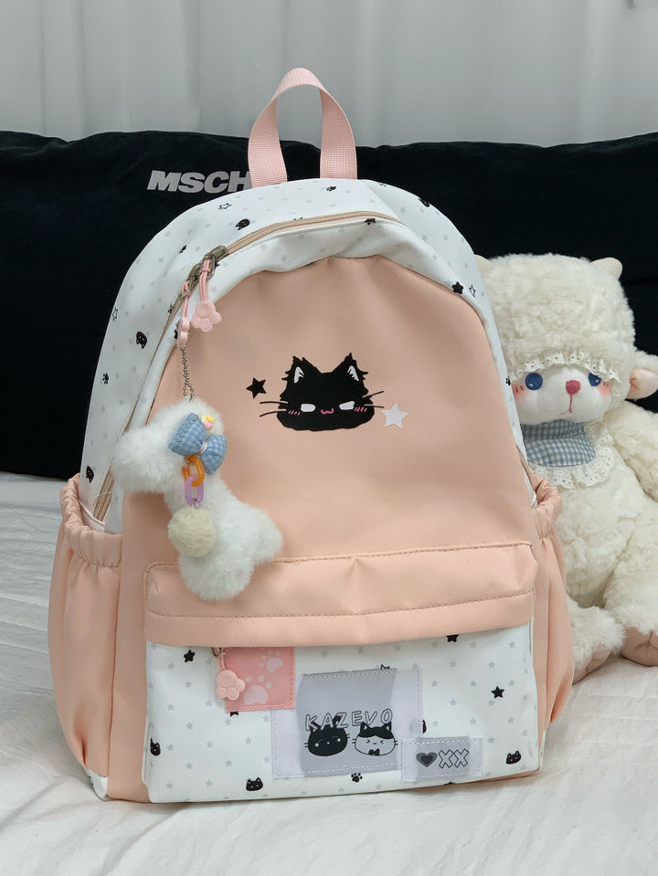 Playful Cat-Themed Backpack