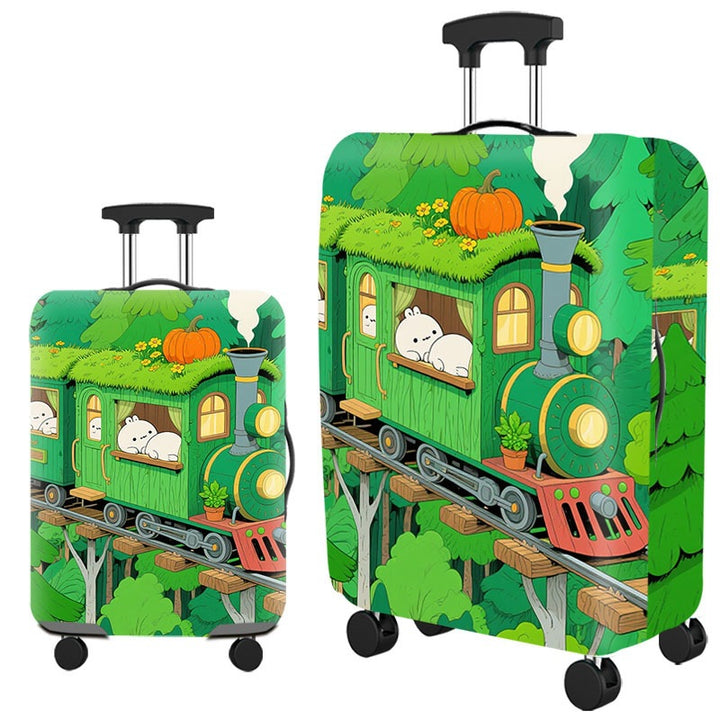 Artistic Cat-Themed Hard Shell Suitcase Bowlift