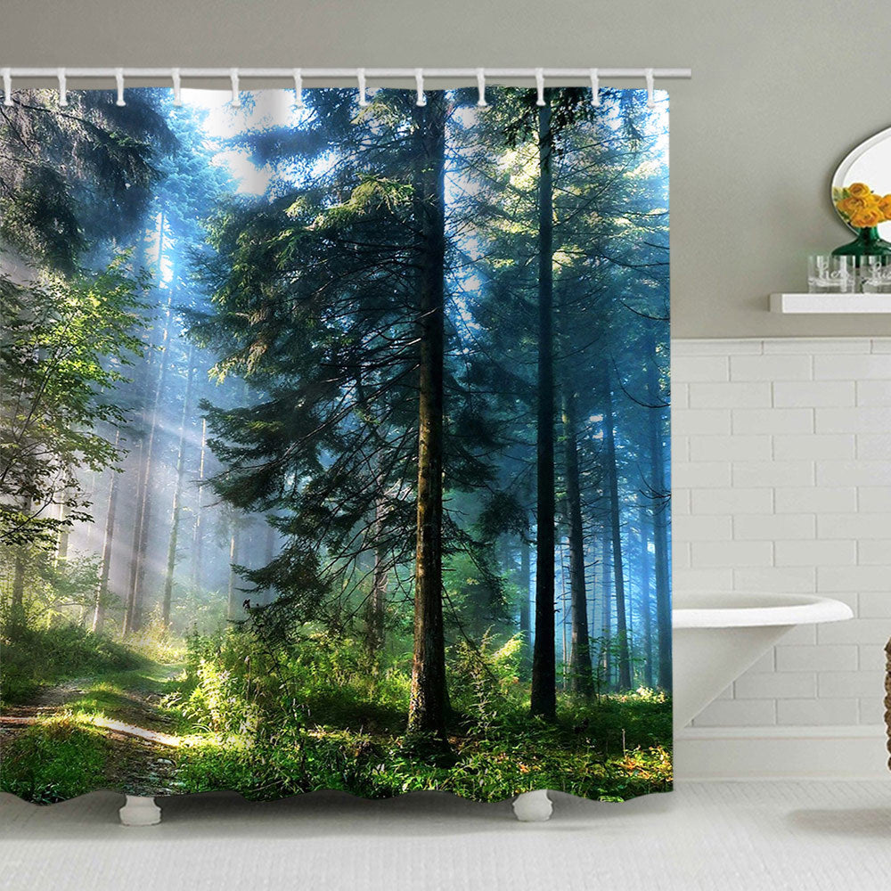 Floral Cherry Blossom Shower Curtain Bowlift