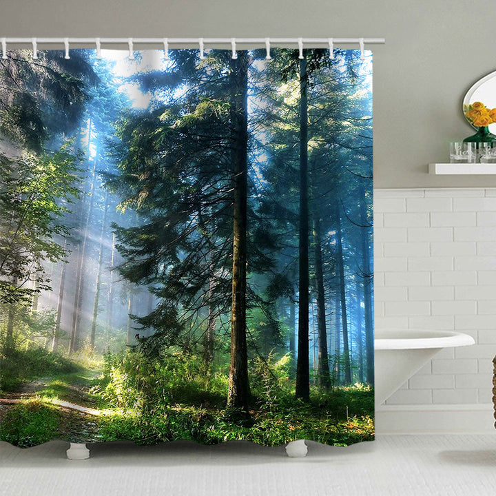 Floral Cherry Blossom Shower Curtain Bowlift