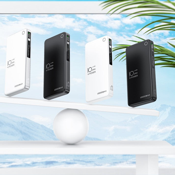 Portable power bank with intelligent LCD display and fast charging function Bowlift
