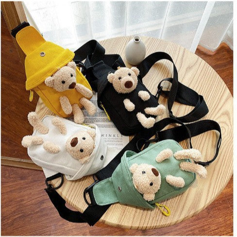 Cute Animal-Themed Plush Sling Bag Bowlift