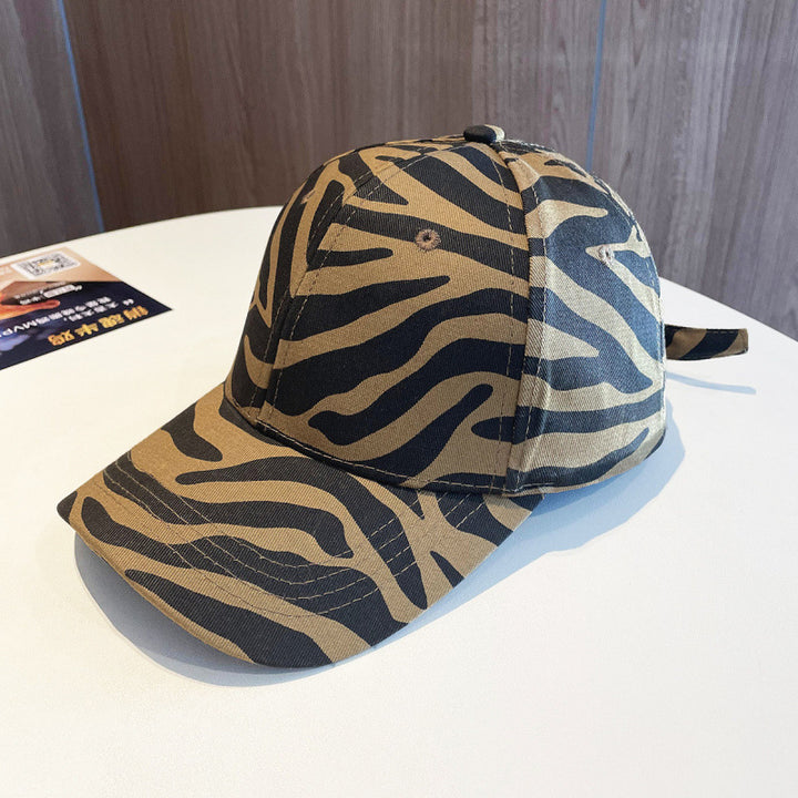 Women's Trendy Animal Print Adjustable Baseball Cap Bowlift