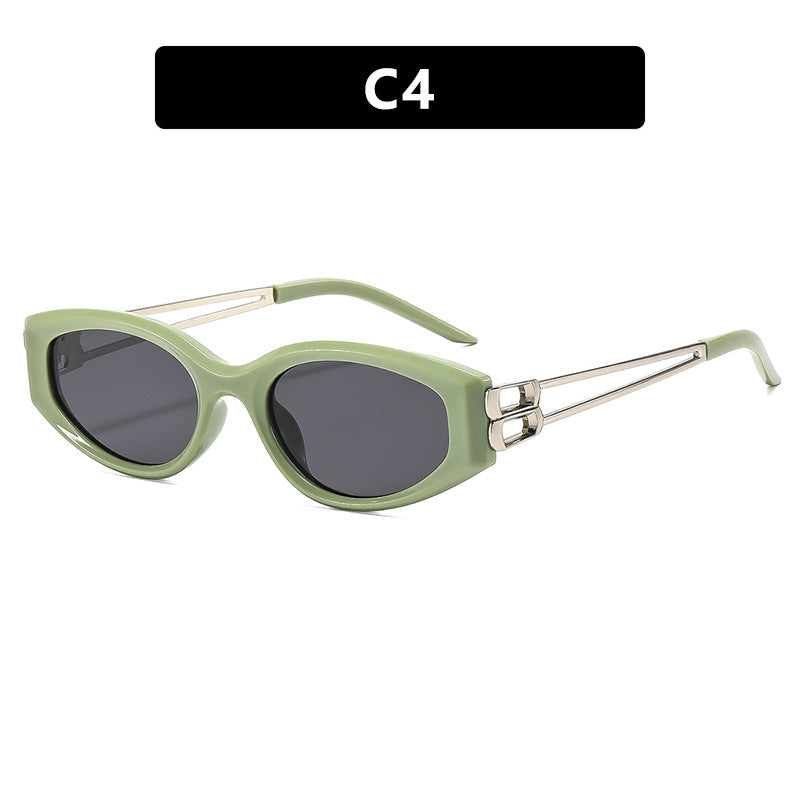 Women's Cat-Eye Sunglasses with distinctive plastic frame and stylish accents Bowlift