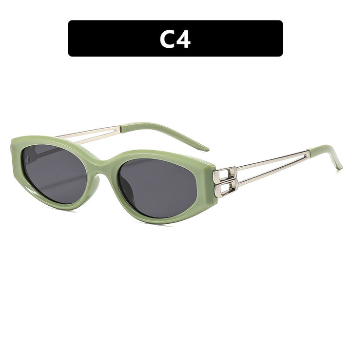 Women's Cat-Eye Sunglasses with distinctive plastic frame and stylish accents Bowlift