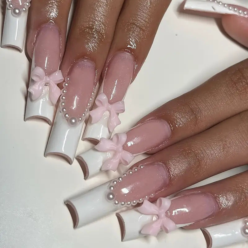 Luxury 3D Floral Nail Art Extensions Bowlift