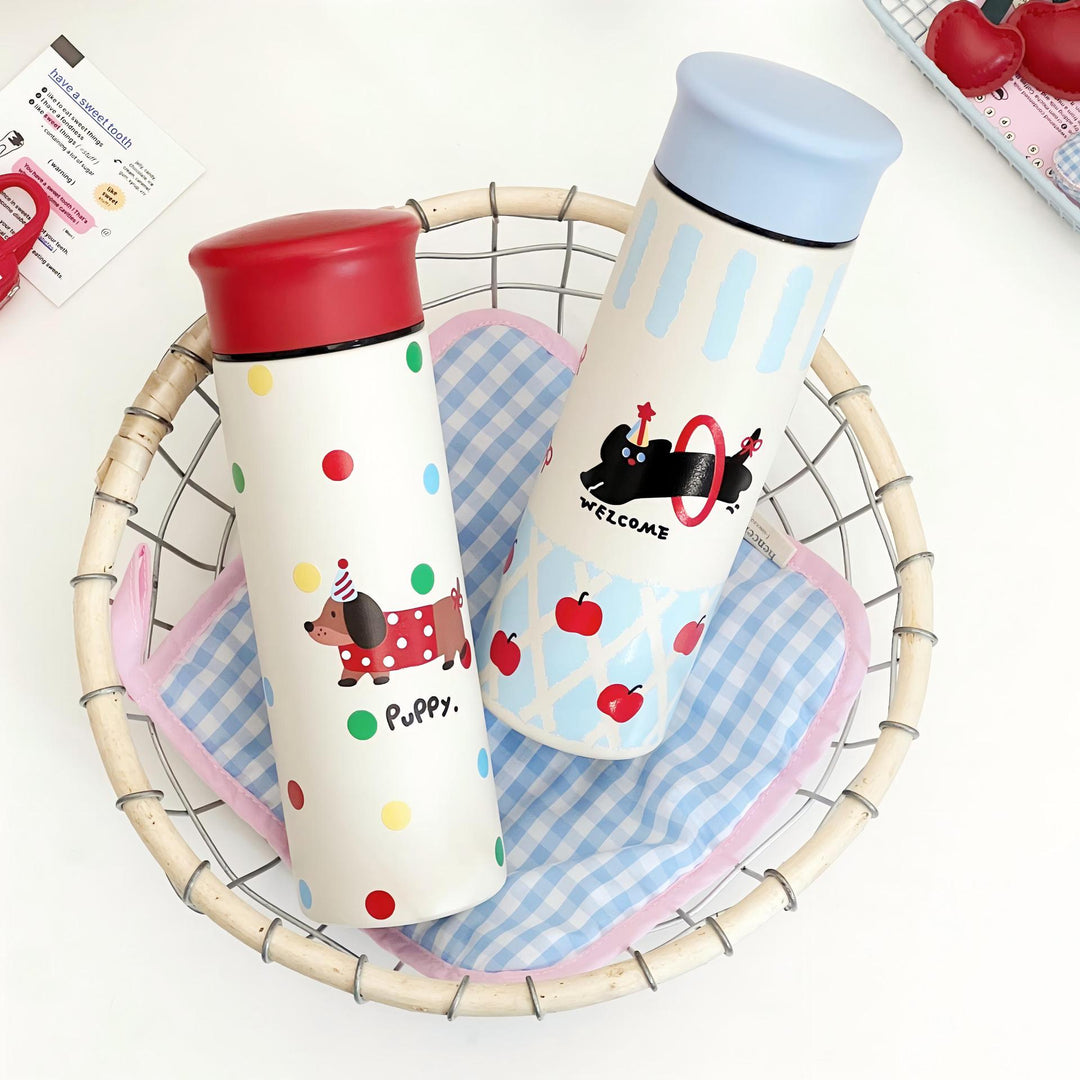Women's coffee thermos in playful design Bowlift