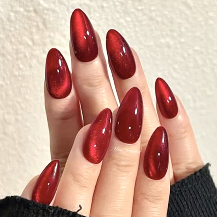 Glossy Stiletto Nail Extensions Bowlift