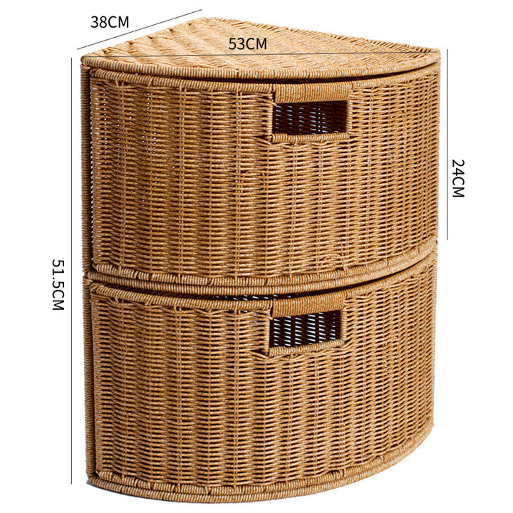 Corner Woven Storage Shelf Bowlift