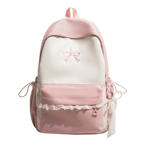 Bow-Embellished Backpack