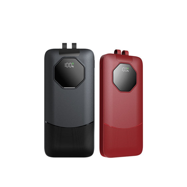 Portable power bank with water-repellent surface and digital charge status indicator Bowlift