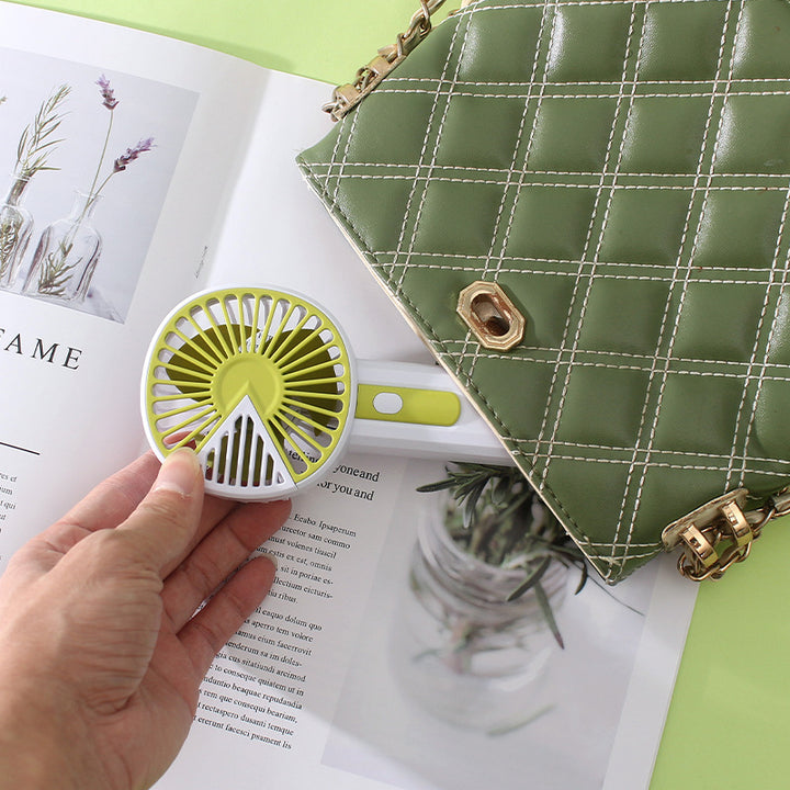 Ladies portable hand fan with ergonomic design and USB charging option Bowlift